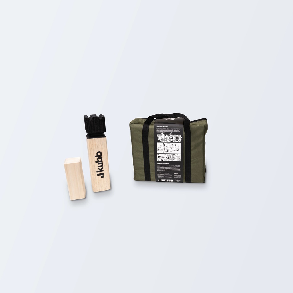 Kubb Original in Travel Bag (Moss Green)